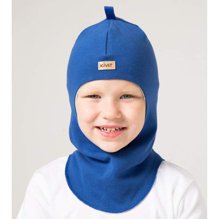 Kivat Шапка-шлем хлопковый (голубой)