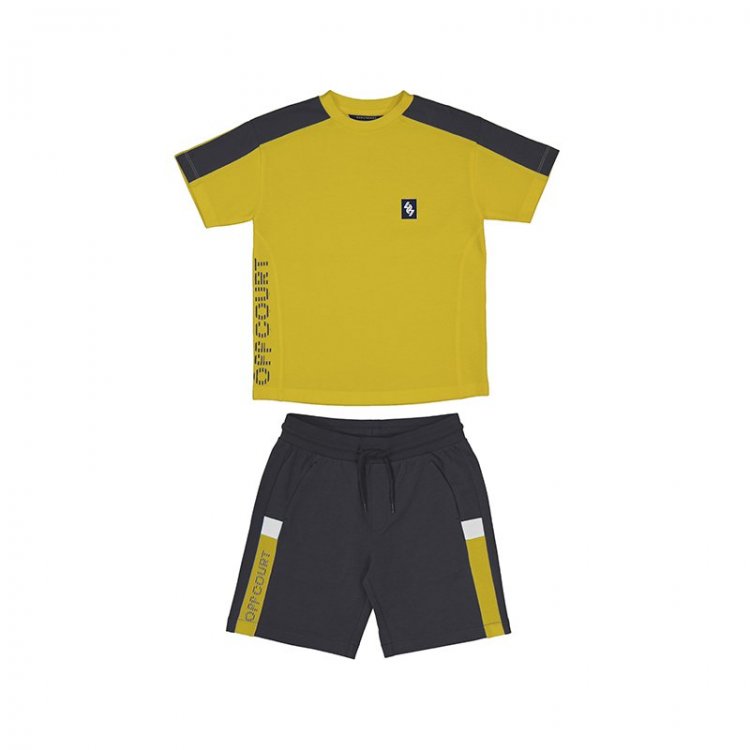 Комплект: футболка + шорты (желтый с серым) 114014 Mayoral 6665 52 