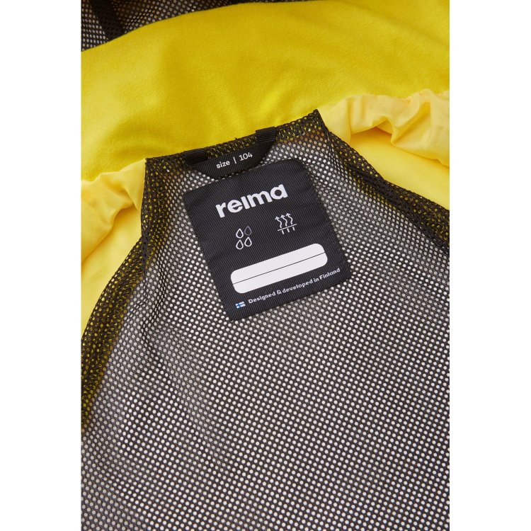 Фото 4 Куртка-ветровка Reimatec Schiff (кукурузный желтый с принтом) 79277 Reima 521601E 2411