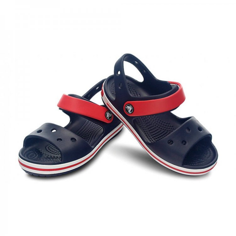 Фото 3 Сандалии Crocs Crocband Sandal Kids (синий с красным) 15899 Crocs 12856-485