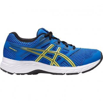 Asics Кроссовки Contend 5 GS (синий с желтым)