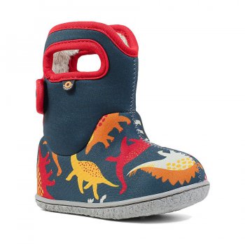 Bogs Сапоги Baby Bogs Dino (красный с динозаврами)