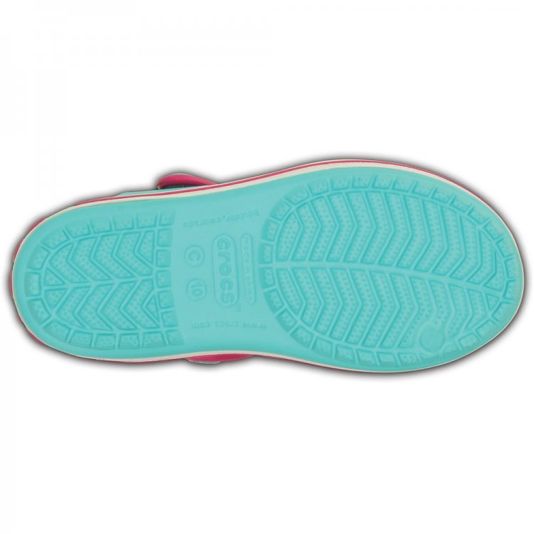 Фото 4 Сандалии Crocs Crocband Sandal Kids (голубой с розовым) 46724 Crocs 12856-4FV
