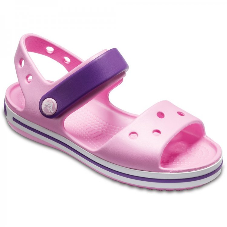 Сандалии Crocs Crocband Sandal Kids (розовый) 46723 Crocs 12856-6AI 