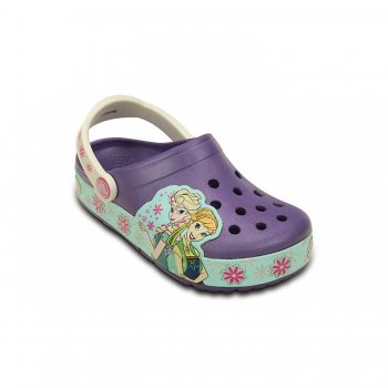 Crocs, Сабо CrocsLights FrozenFever Clog K (фиолетовый) Crocs, Сабо CrocsLights FrozenFever Clog K (фиолетовый)