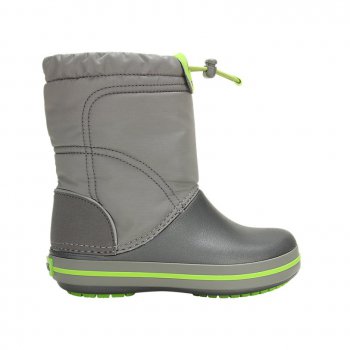 Сапоги Crocband LodgePoint Boot K (серый с зеленым) 48147 Crocs 203509-08G 