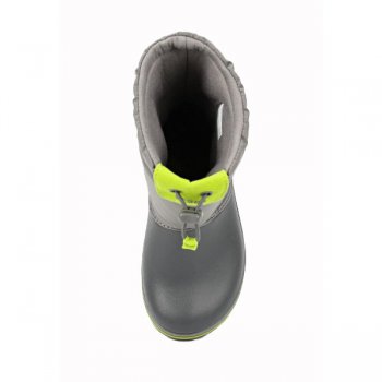 Фото 5 Сапоги Crocband LodgePoint Boot K (серый с зеленым) 48147 Crocs 203509-08G
