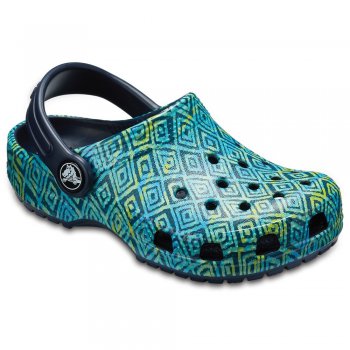 Crocs Сабо Classic Graphic Clog (зеленый с принтом)