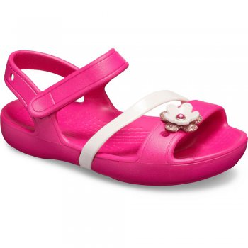 Crocs Сандалии Crocs Lina Charm Sandal (фуксия)