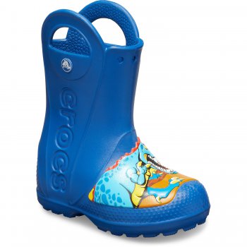 Crocs Сапоги Crosfit dino Rain Boot Kids (синий)