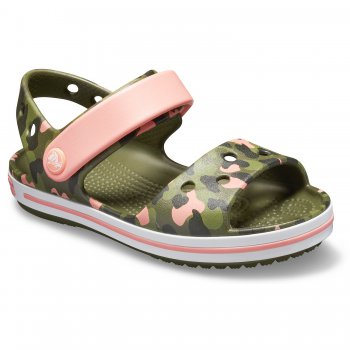 Crocs Сандалии Crocband SeasonalGraphic Sdl (камуфляж с розовым)