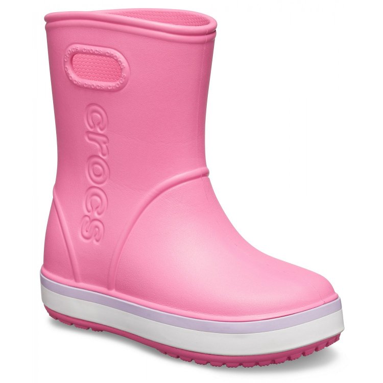 Сапоги Crocband Rain Boot (нежно-розовый) 50109 Crocs 205827-6QM 