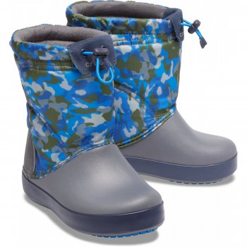 Фото 3 Сапоги LodgePoint Graphic Winter Boot (серый с принтом) 50182 Crocs 205828-30X
