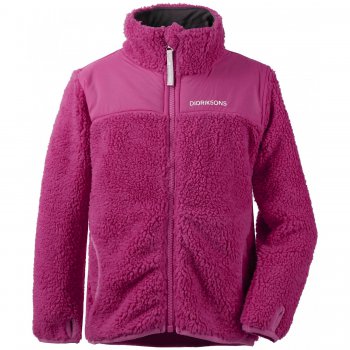Didriksons Кофта флисовая GEITE JKT (неоновый розовый)