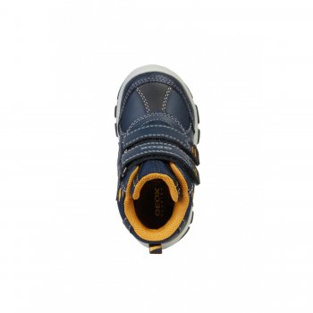 Фото 6 Ботинки Flanfil с огоньками (синий с желтым) 49367 Geox B943VA C0657