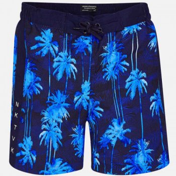 Mayoral Пляжные шорты (синий с пальмами)