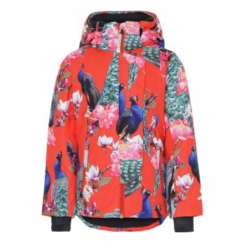 Molo Куртка Pearson Peacock (красный с павлинами)