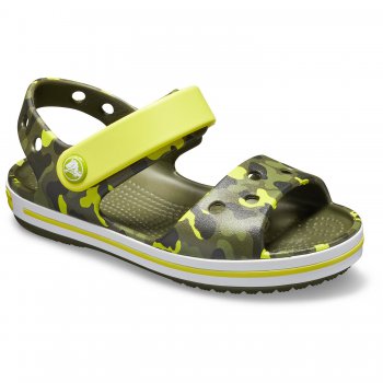 Crocs Сандалии Crocband SeasonalGraphic Sdl (камуфляж с салатовым)