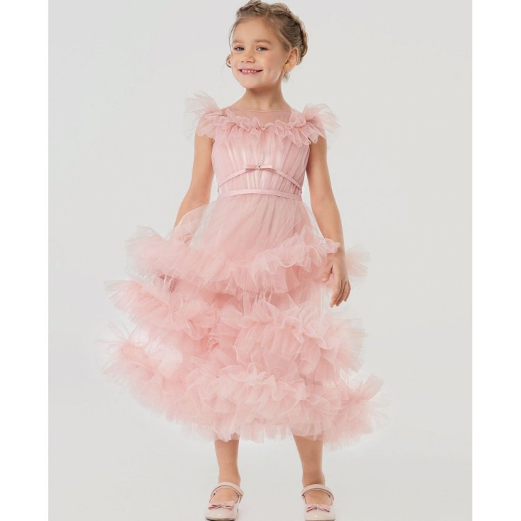 Платье с пышными оборками (розовый) 112761 Choupette 1510 43 
