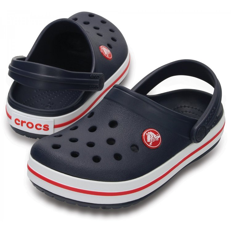 Фото 5 Сабо Crocs Crocband Clog (синий с белой полосой) 40164 Crocs 204537-485