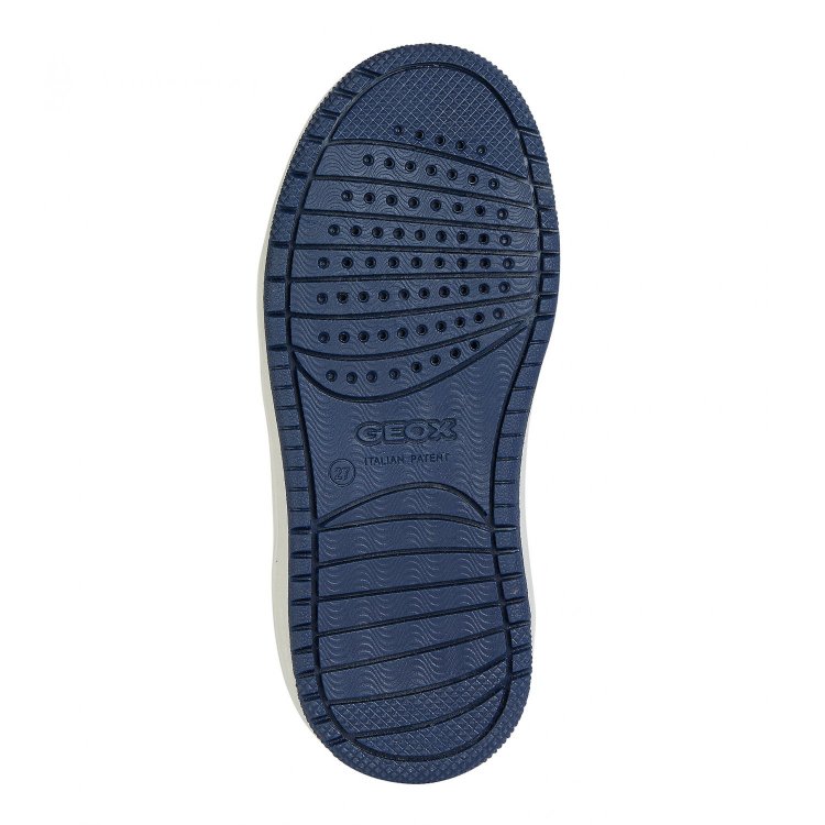Фото 6 Кеды WASHIBA с эластичными шнурками (белый с синим) 116047 Geox J45LQB 05411 C0899
