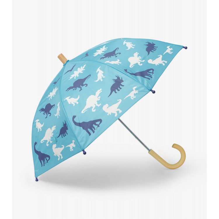 Зонт, меняющий цвет под дождем (голубой с динозаврами) 85770 Hatley S22SDK021 
