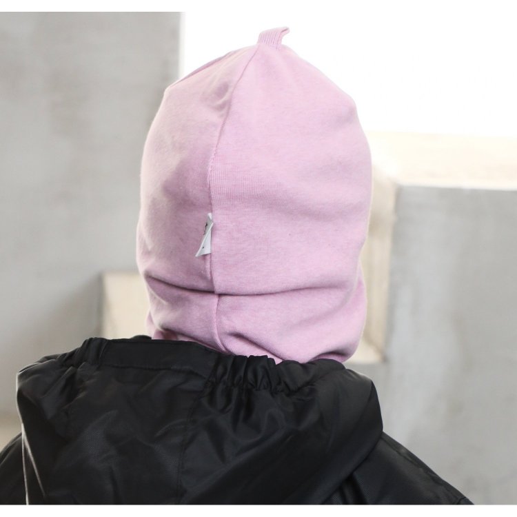 Фото 6 Шапка-шлем Kivat хлопковый со вставками (розовый меланж) 83569 Kivat 442 MEL22 V