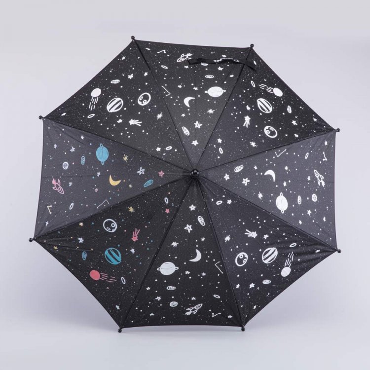 Зонт, меняющий цвет под дождем (космос) 119536 Kotofey 03707073-00 
