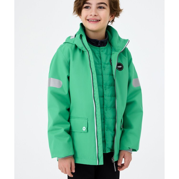 Куртка-ветровка + утепленный жилет Star Sydvest (зеленый) 114585 Lassie 7100105A-8870 