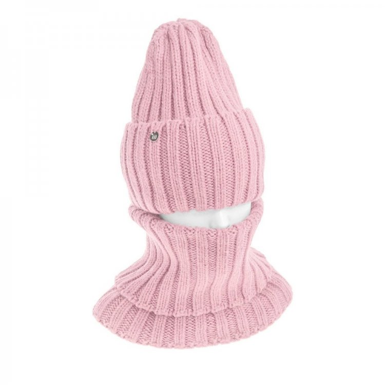 Комплект: шапка + манишка Антракт (бледно-розовый) 113430 Mialt 32005SP-O2302-5 
