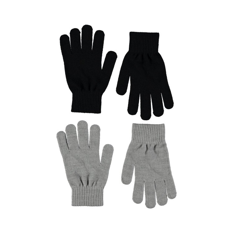 Набор 2-х перчаток Kiddy Grey melange 107214 Molo 7W23S203 1046 