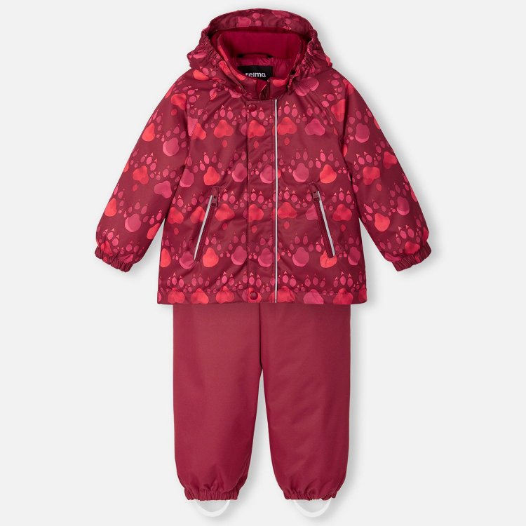 Reima Зимний костюм для девочки ReimaTec
 Ruis (красный розовый с принтом)