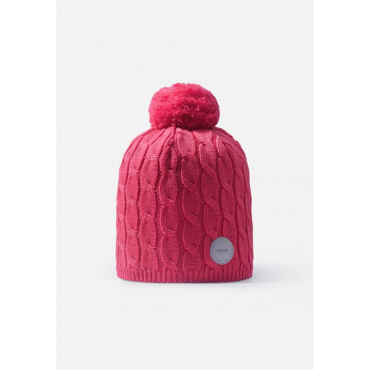Reima Зимняя шапка для девочек с помпоном
 Nyksund (розовый)